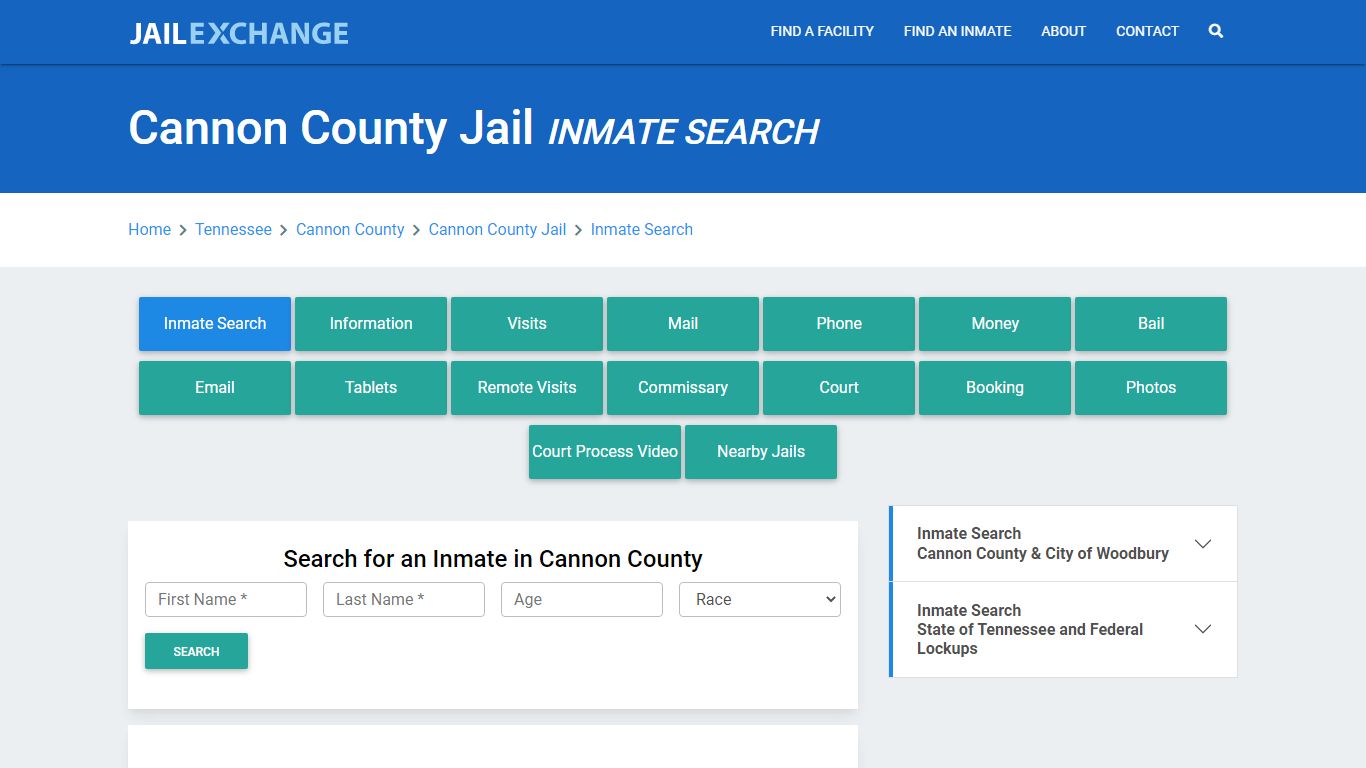 Cannon County Jail, TN Inmate Search: Roster & Mugshots